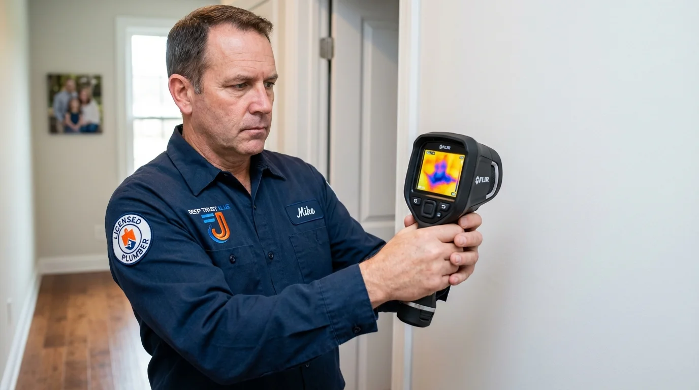Thermal imaging leak detection by Johns Plumbing LLC in Bunnell